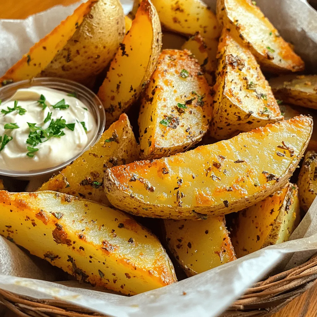Crispy Potato Wedges Tasty and Simple Side Dish