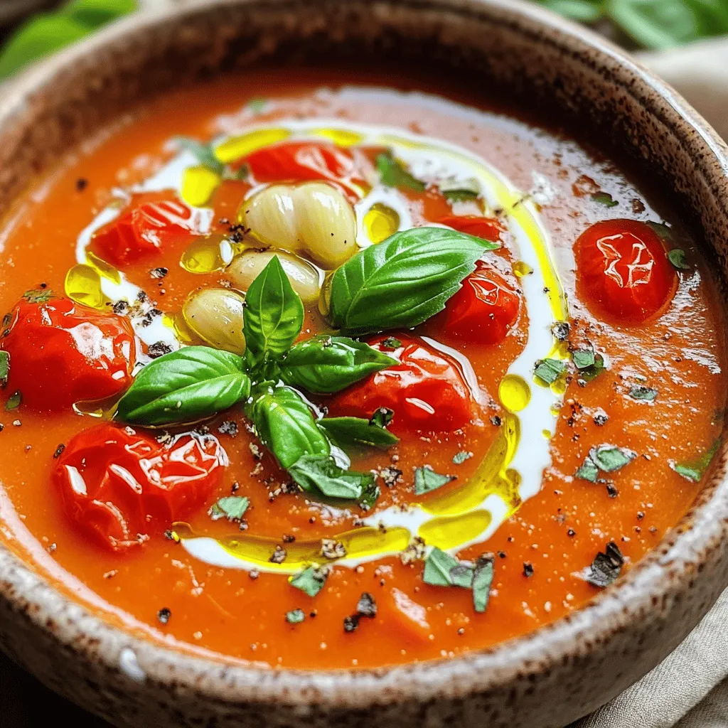 Roasted Garlic Tomato Soup Flavorful and Simple Recipe
