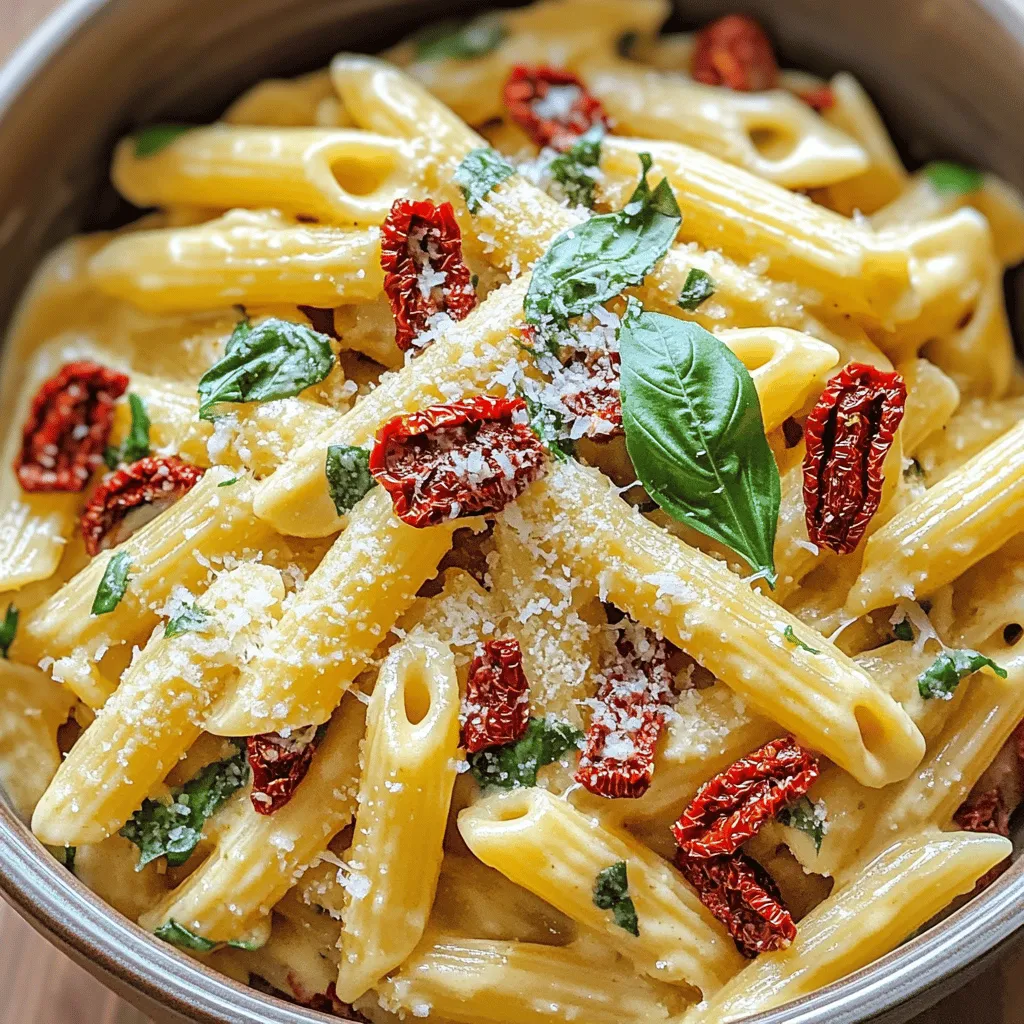 One-Pot Sun-Dried Tomato Basil Pasta Delight