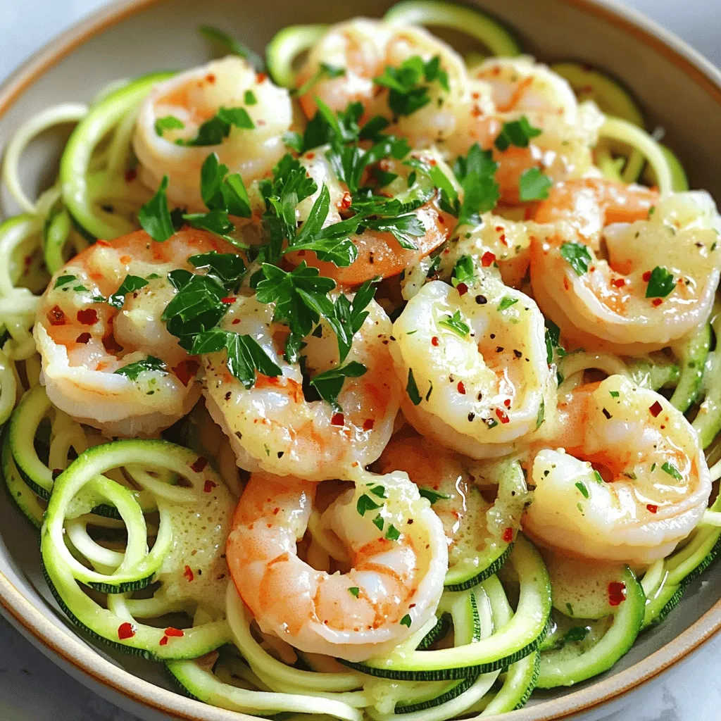 Savory Sheet-Pan Garlic Butter Shrimp and Zoodles Recipe