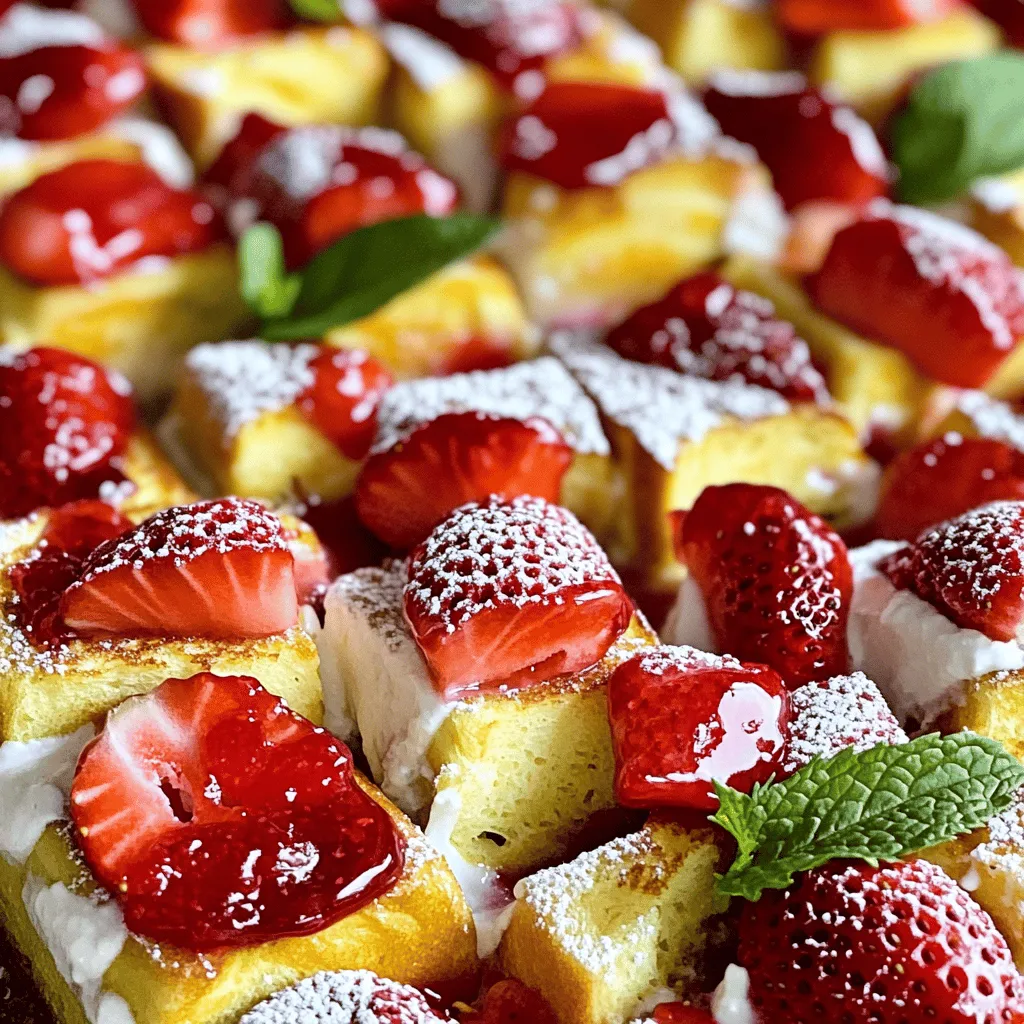 Strawberry Cheesecake French Toast Bake Delight