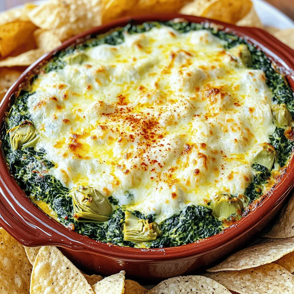 Creamy Spinach and Artichoke Dip Flavorful Delight