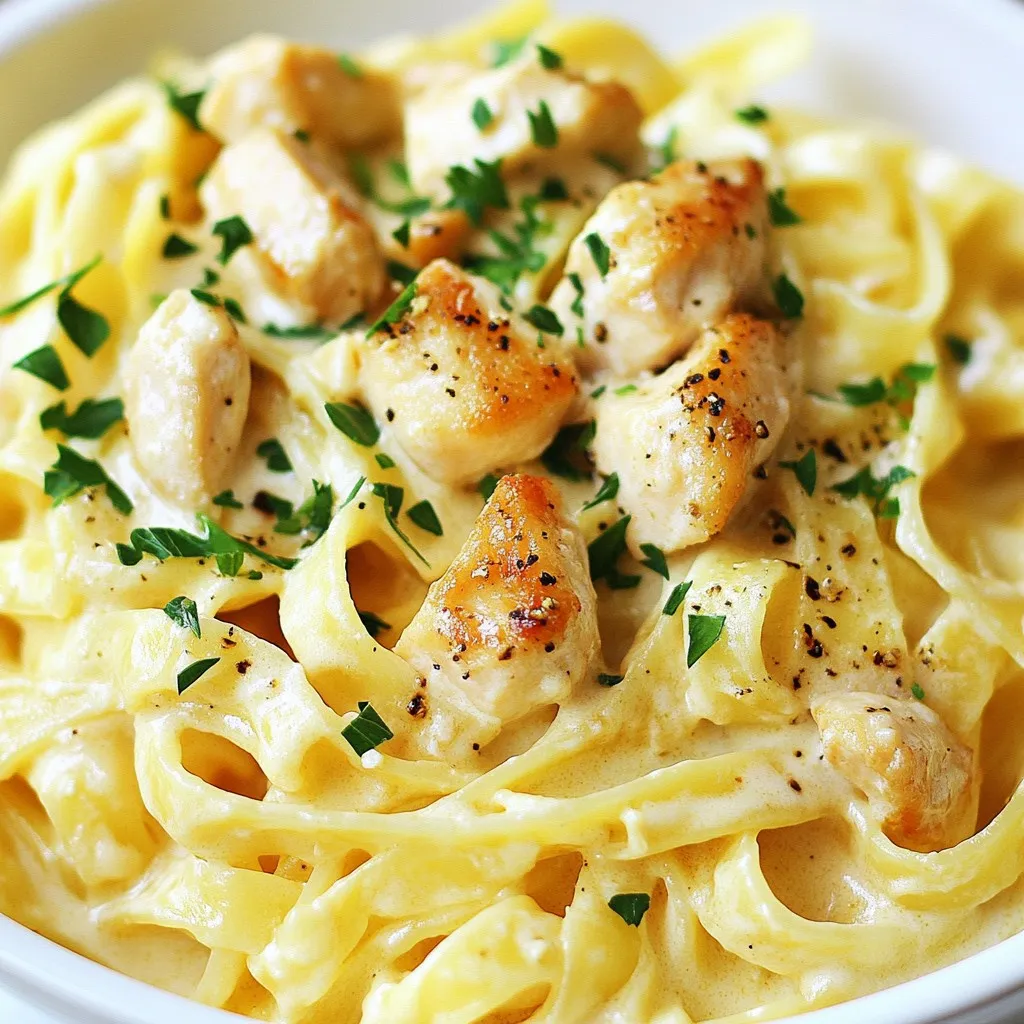 Instant Pot Chicken Alfredo Creamy and Simple Dish