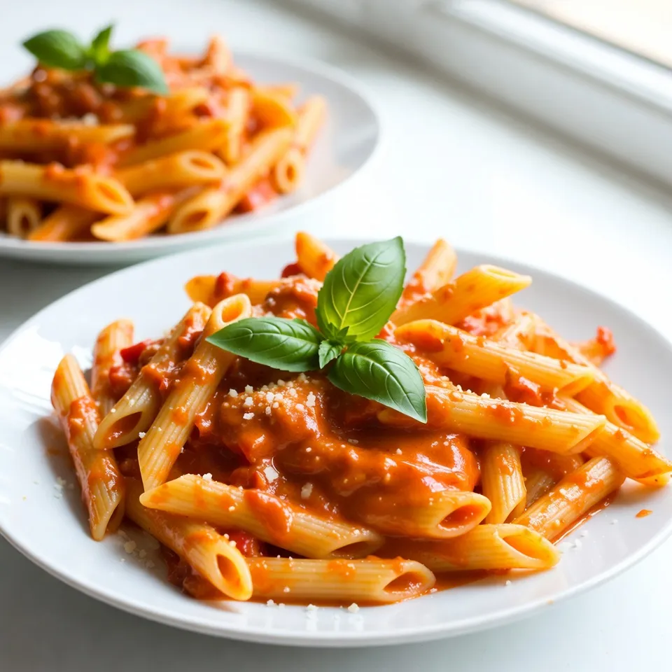 Roasted Red Pepper Pasta Rich and Flavorful Delight