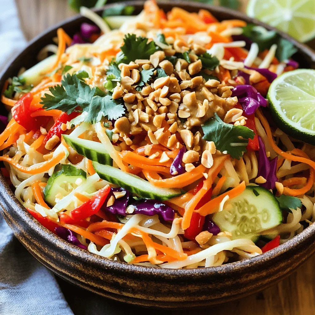 Spicy Thai Peanut Noodle Salad Vibrant and Fresh Dish