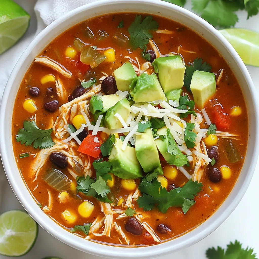 Savory Chicken Enchilada Soup Easy and Flavorful Recipe