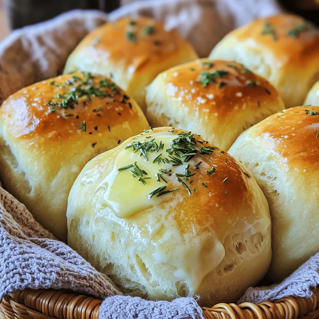 Buttery Herb Dinner Rolls Soft and Flavorful Delight