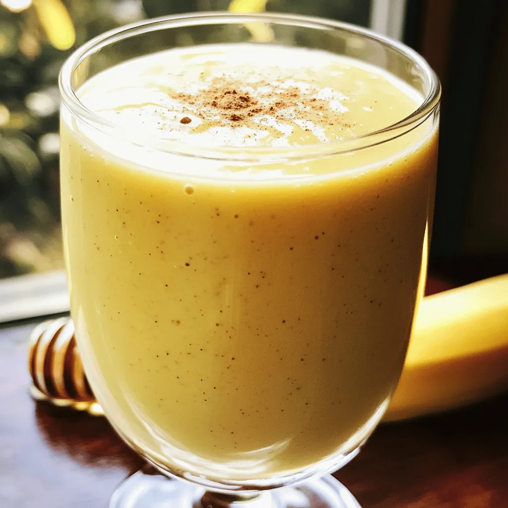 Banana Nutmeg Smoothie Energizing and Flavorful Treat
