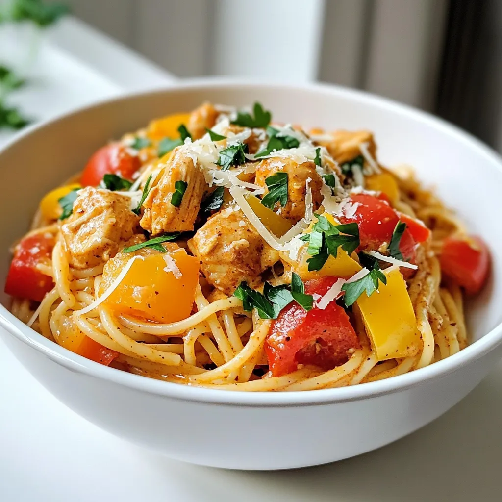Creamy Cajun Chicken Spaghetti Delightful Dinner Dish