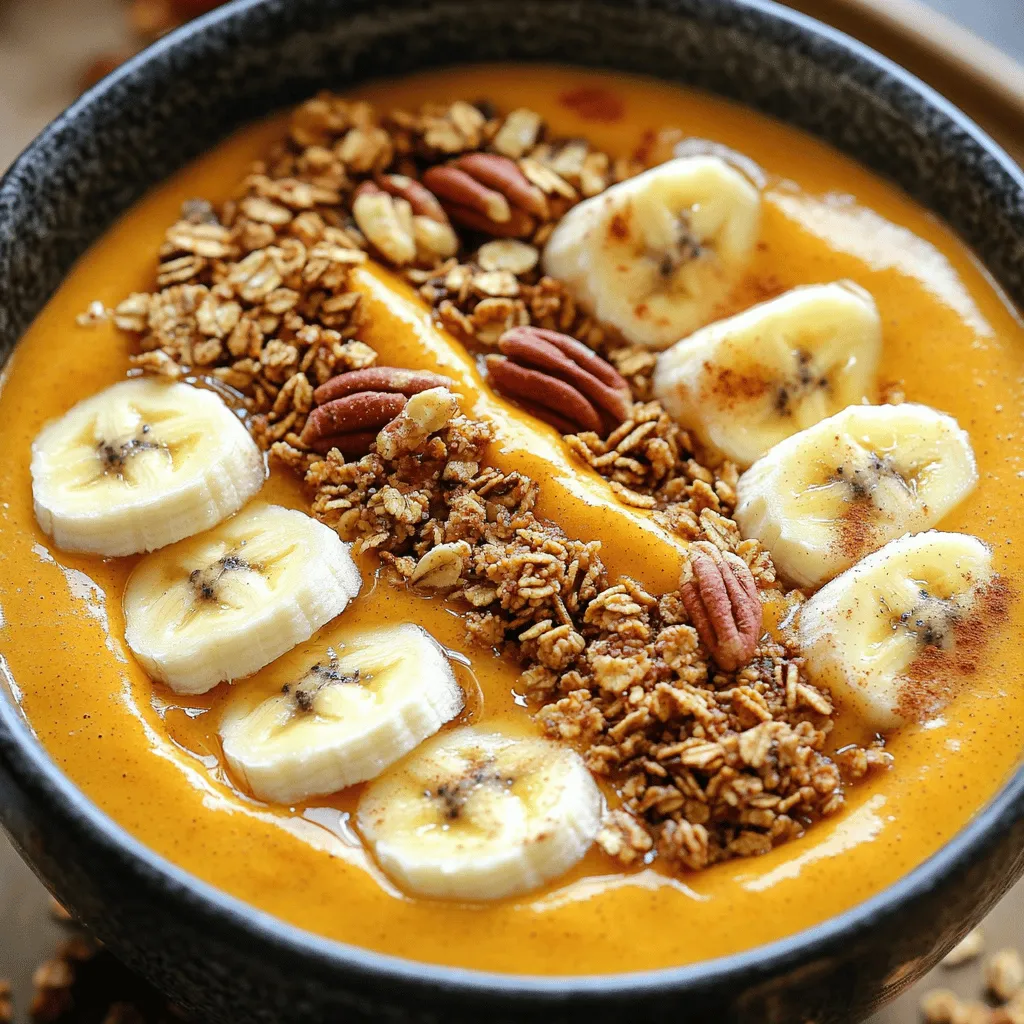 Pumpkin Pie Smoothie Bowl Delicious and Nutritious Treat