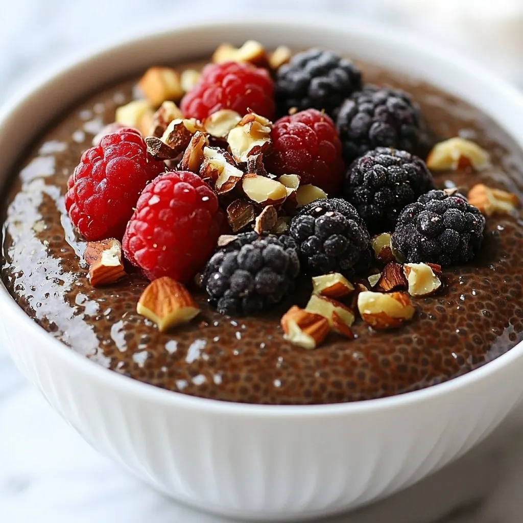 Vegan Chocolate Chia Pudding Rich and Creamy Delight