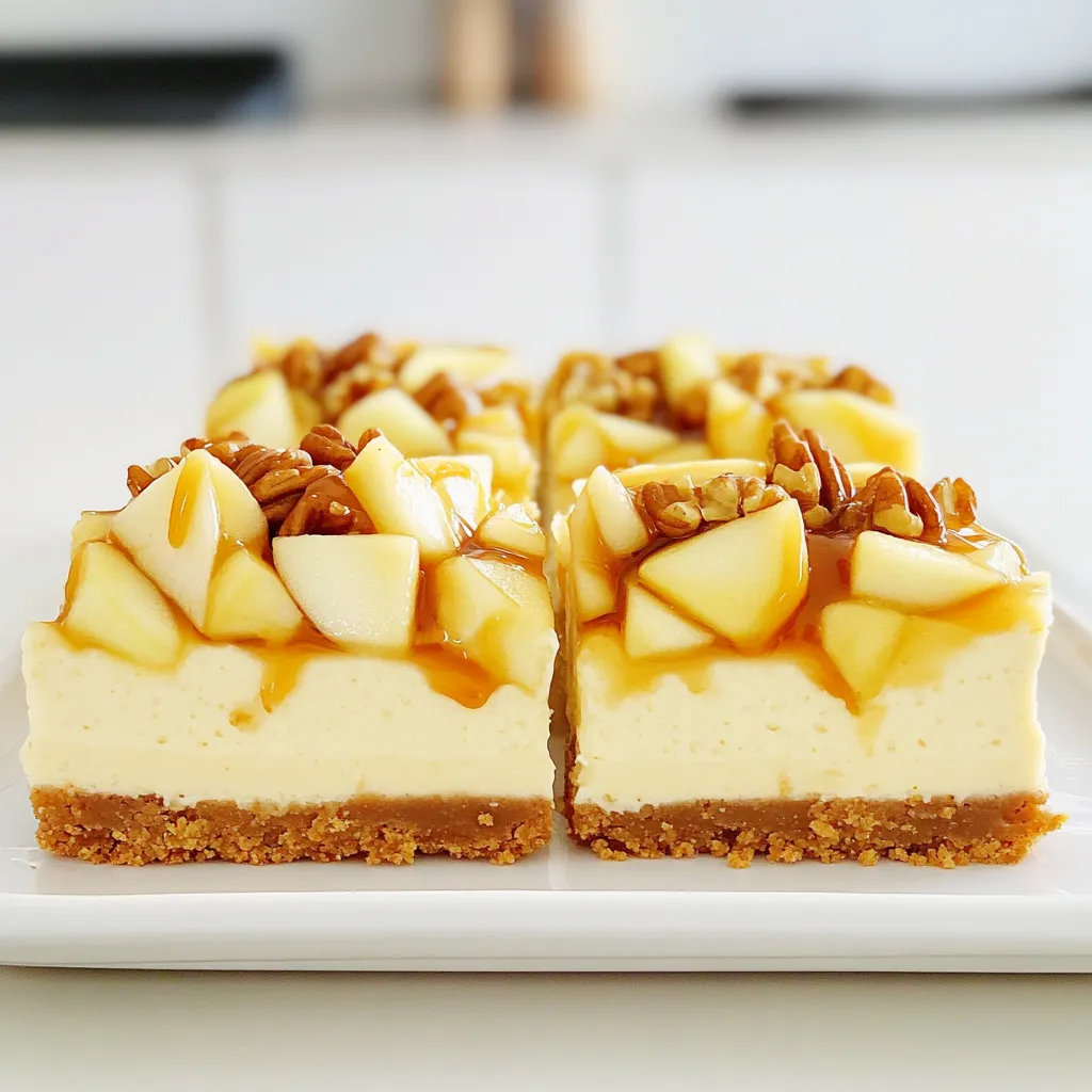 Caramel Apple Cheesecake Bars Tasty and Simple Treat