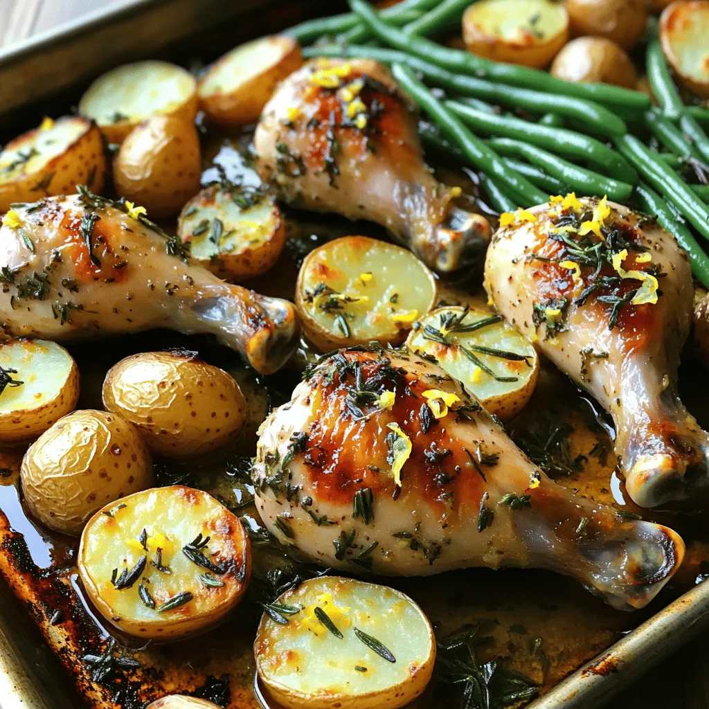 Garlic Herb Chicken Drumsticks Sheet Pan Delight
