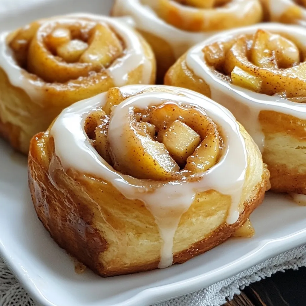 Apple Pie Cinnamon Rolls Deliciously Sweet Treat