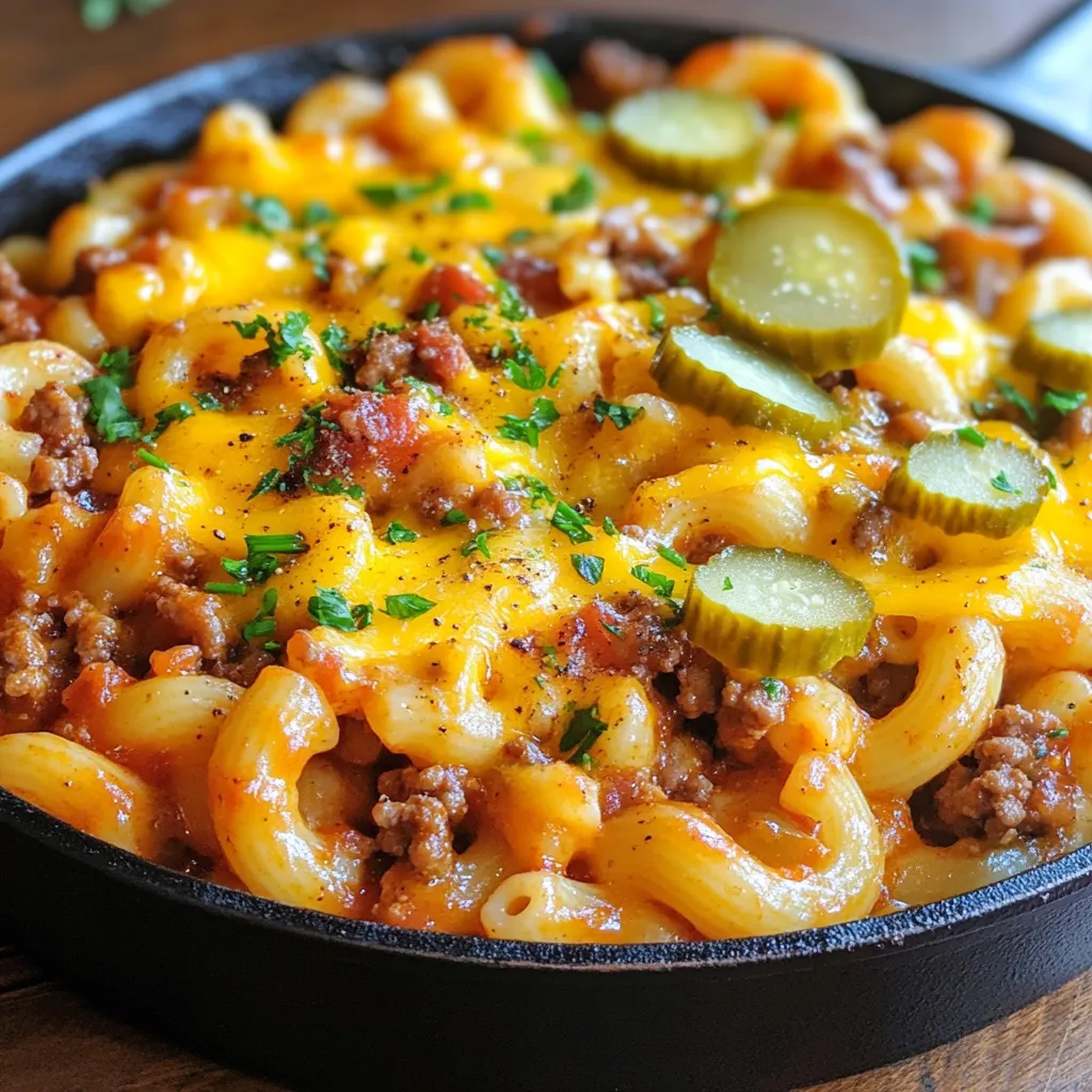 Cheeseburger Pasta Skillet Tasty and Easy Weeknight Meal