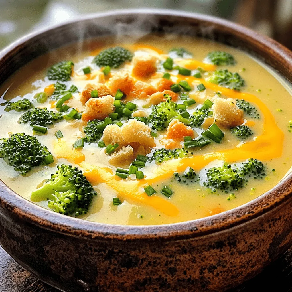 Savory Slow Cooker Broccoli Cheddar Soup Recipe