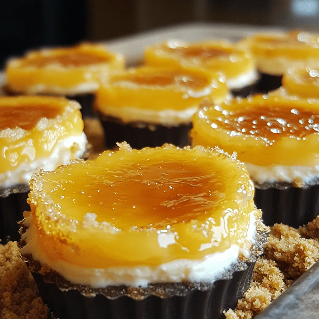 Mini Crème Brûlée Cheesecakes Delightful Sweet Treats