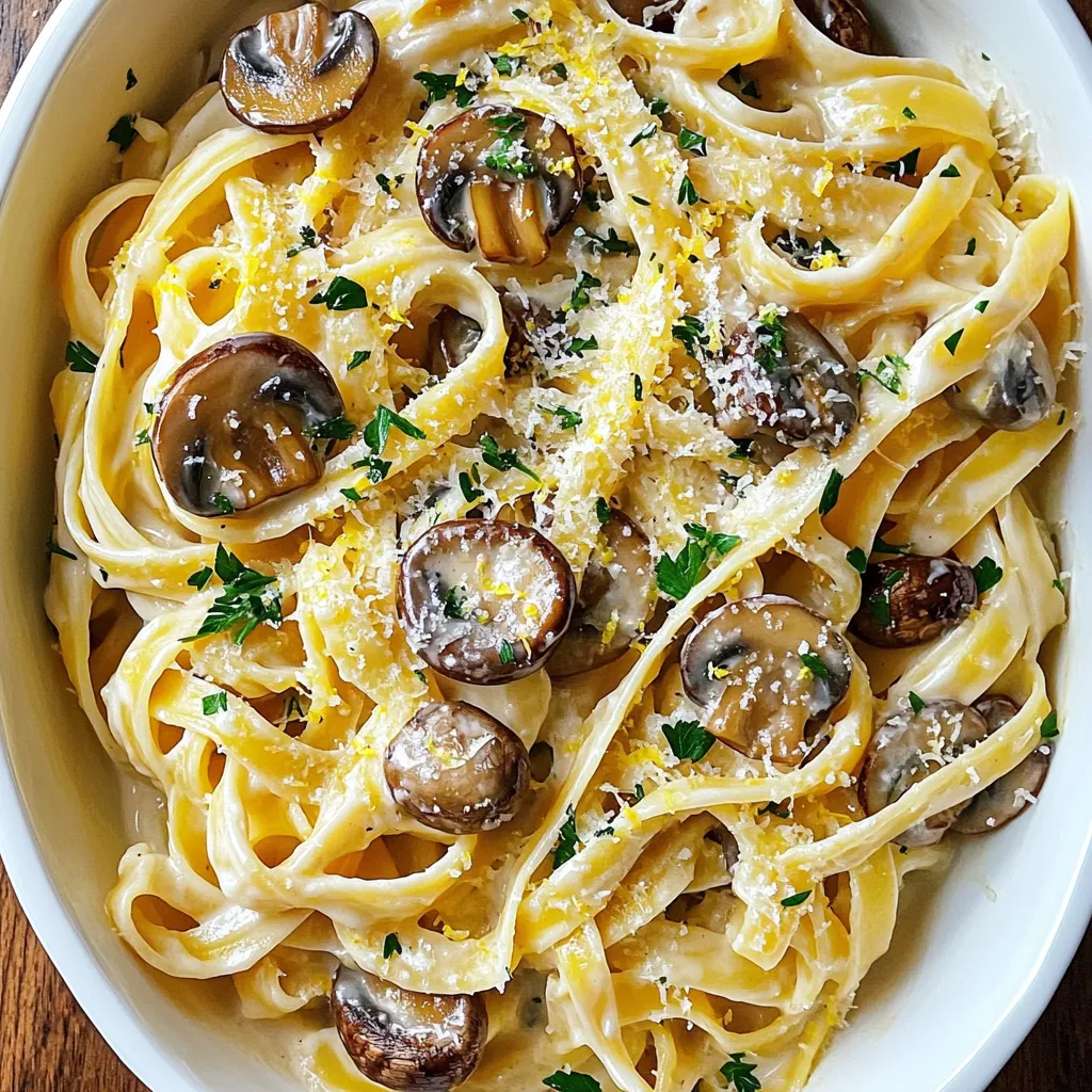 Creamy Garlic Mushroom Pasta Rich and Flavorful Dish