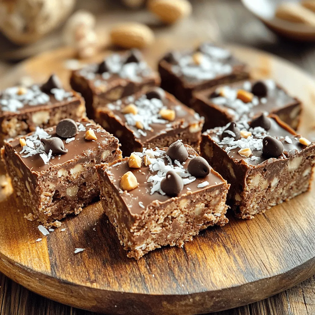 Chocolate Peanut Butter Oat Squares No Bake Delight