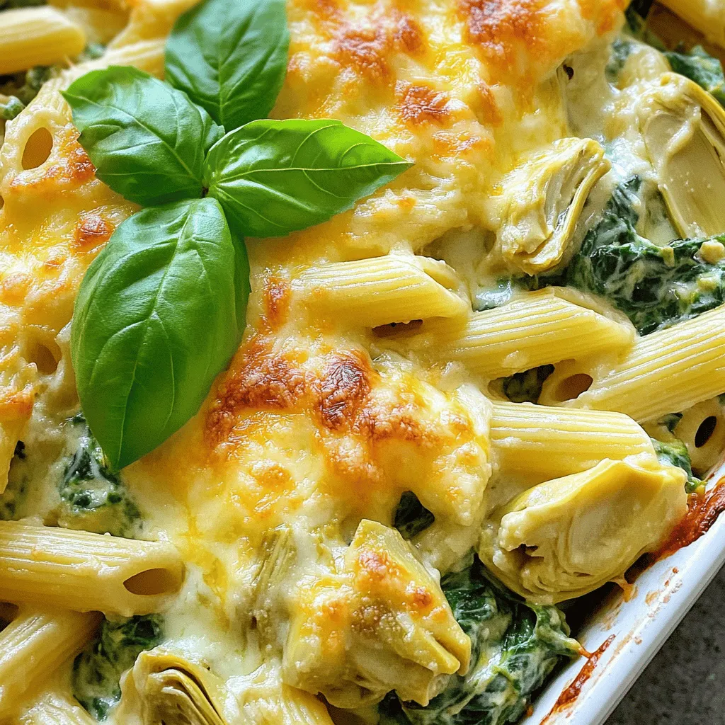 Spinach Artichoke Pasta Bake Savory and Easy Recipe