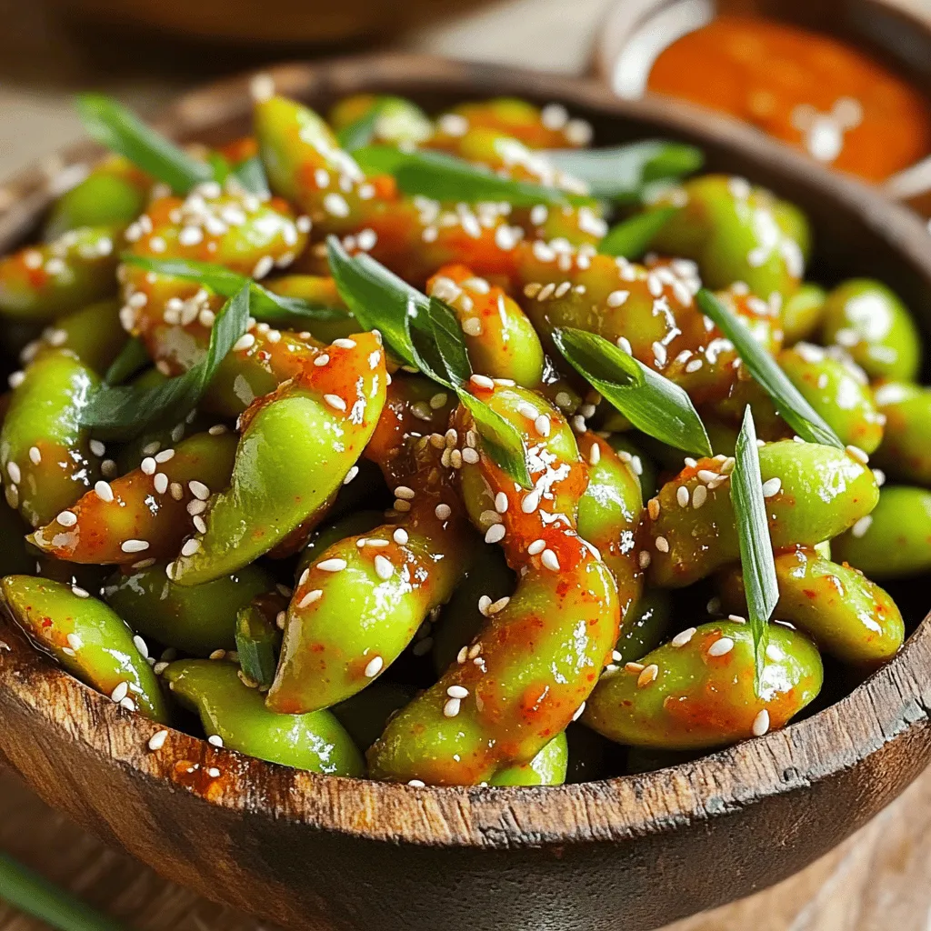Sweet Chili Garlic Edamame Flavorful and Easy Snack