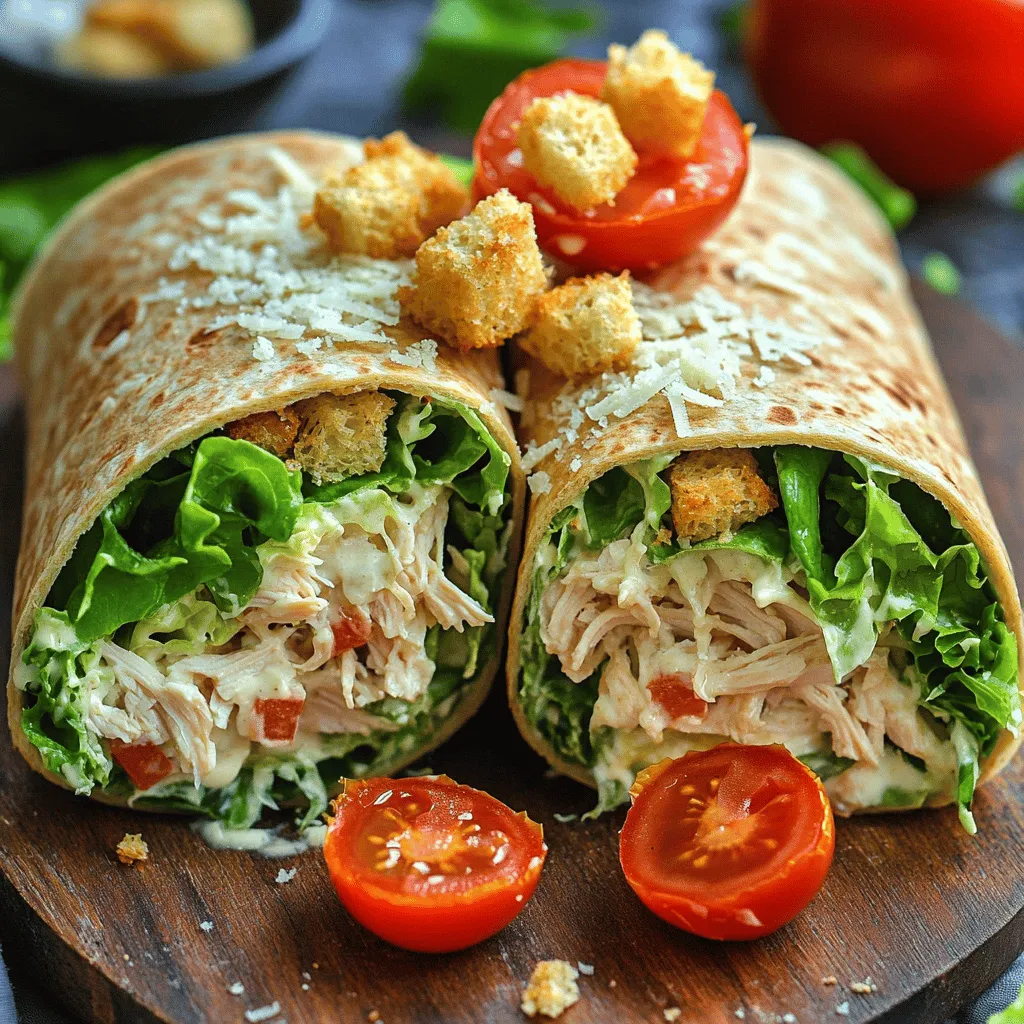 Classic Chicken Caesar Wraps Flavorful and Simple Meal