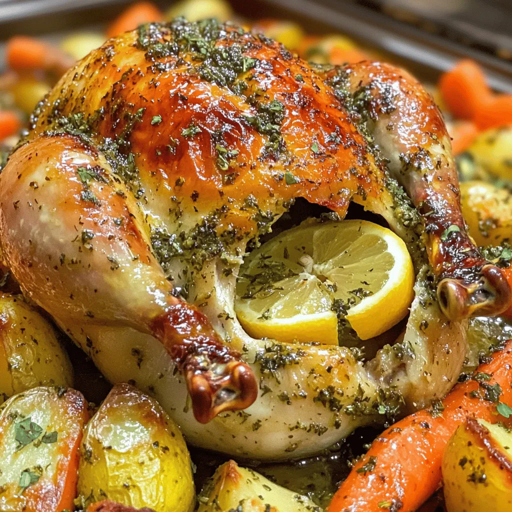 Garlic Butter Herb Roasted Chicken Simple and Juicy