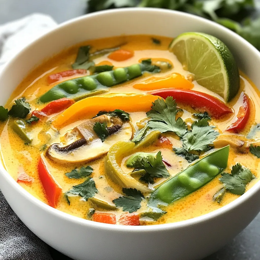 Spicy Thai Coconut Curry Soup Flavorful Comfort Food