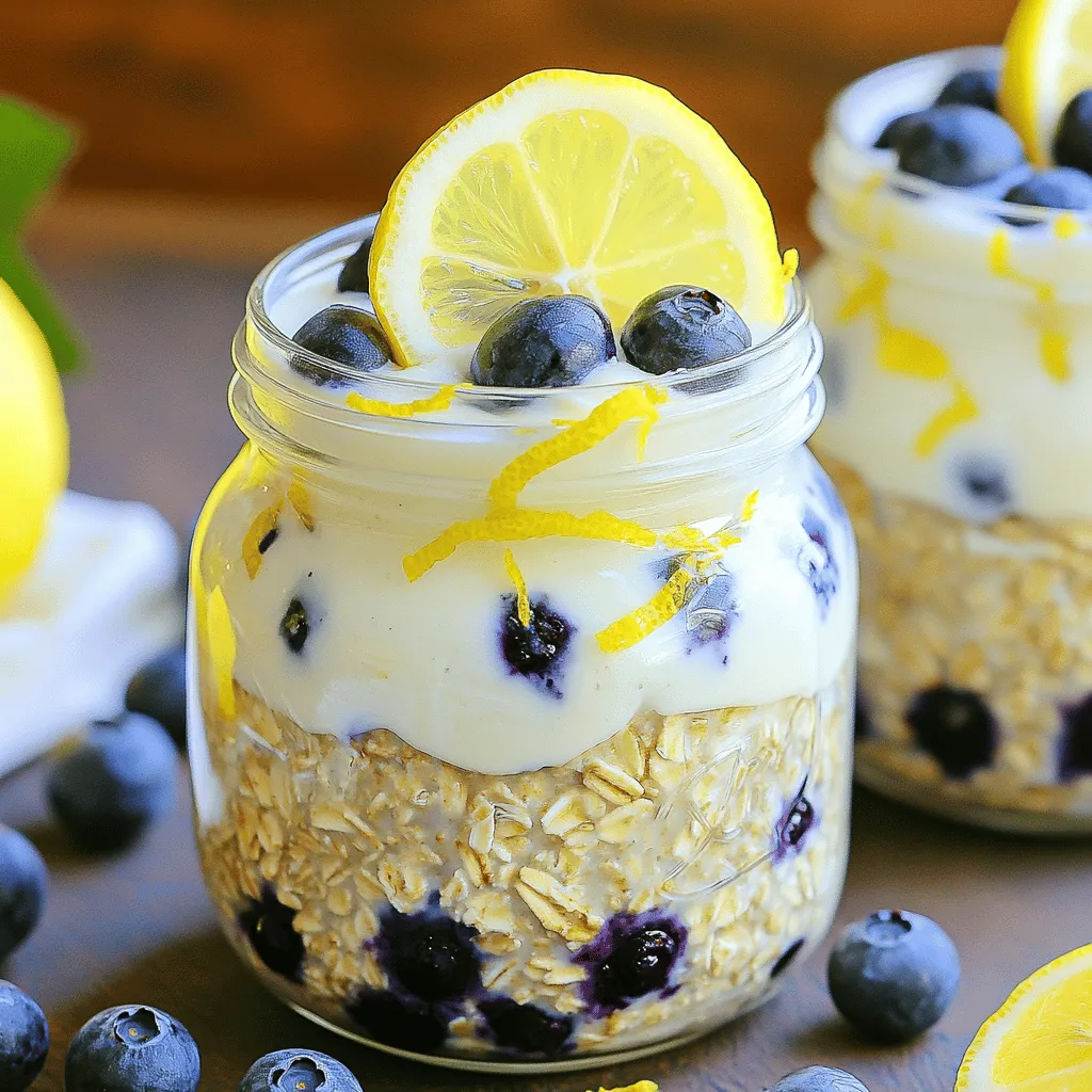Lemon Blueberry Overnight Oats Delicious Breakfast Treat