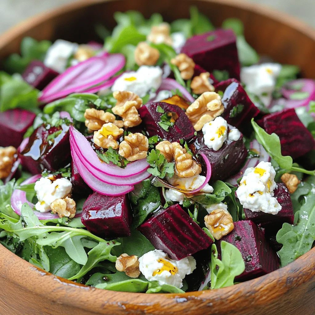Roasted Beet and Goat Cheese Salad Flavorful Delight