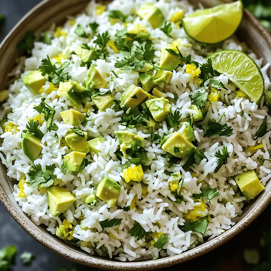 Avocado Cilantro Lime Rice Flavorful Side Dish Delight