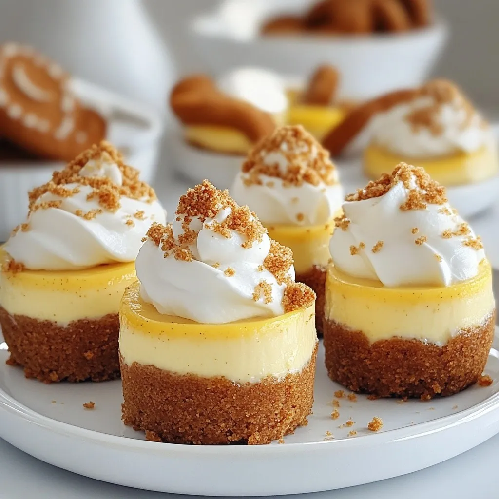 Mini Gingerbread Cheesecakes Delightful Holiday Treat