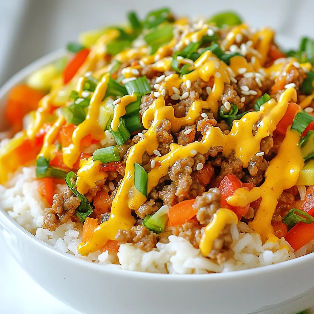 Bang Bang Ground Turkey Bowls Flavorful Meal Idea
