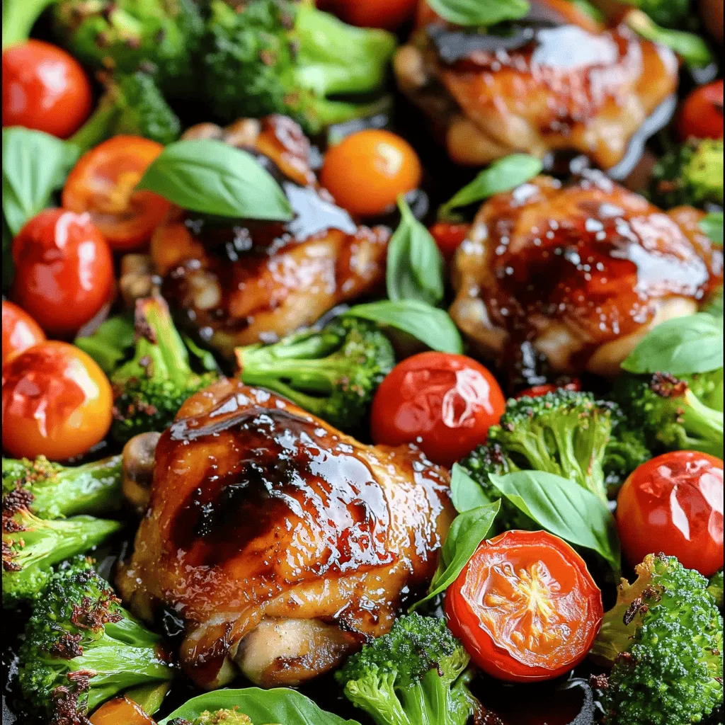 Sheet Pan Balsamic Chicken &#038; Veggies Easy Dinner Delight