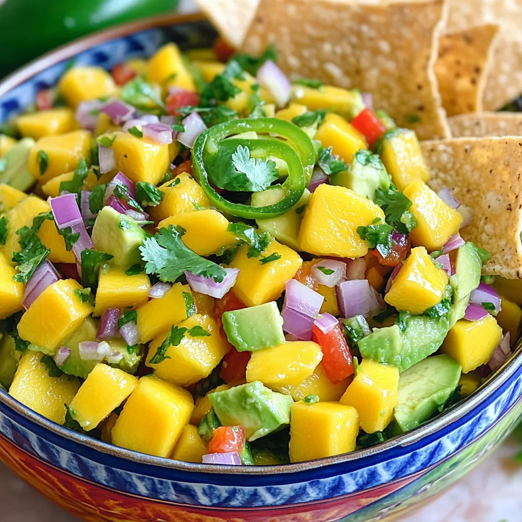 Mango Avocado Salsa Fresh and Flavorful Delight