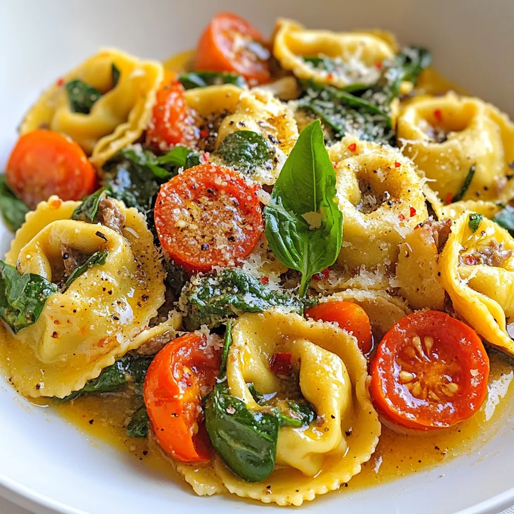 Garlic Butter Beef Tortellini Flavorful Dinner Delight