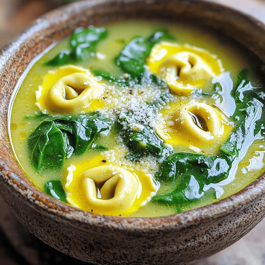 One-Pot Spinach Tortellini Soup Hearty and Simple Dish