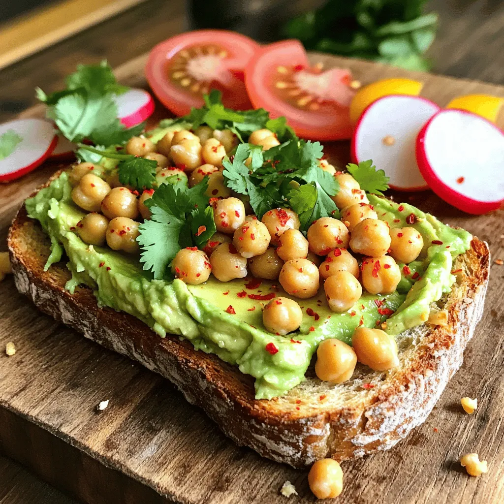 Chickpea Avocado Toast Quick and Healthy Recipe