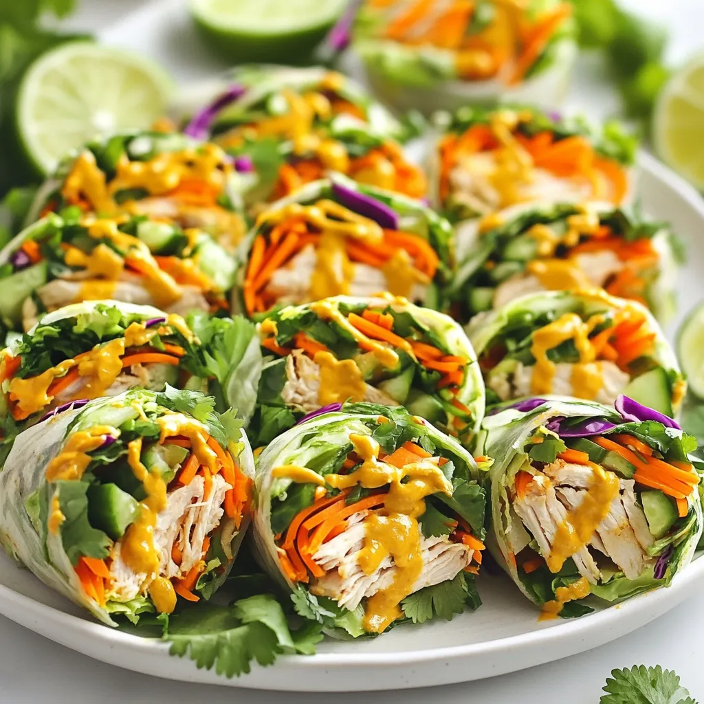 Thai Peanut Chicken Wraps Flavorful and Easy Recipe