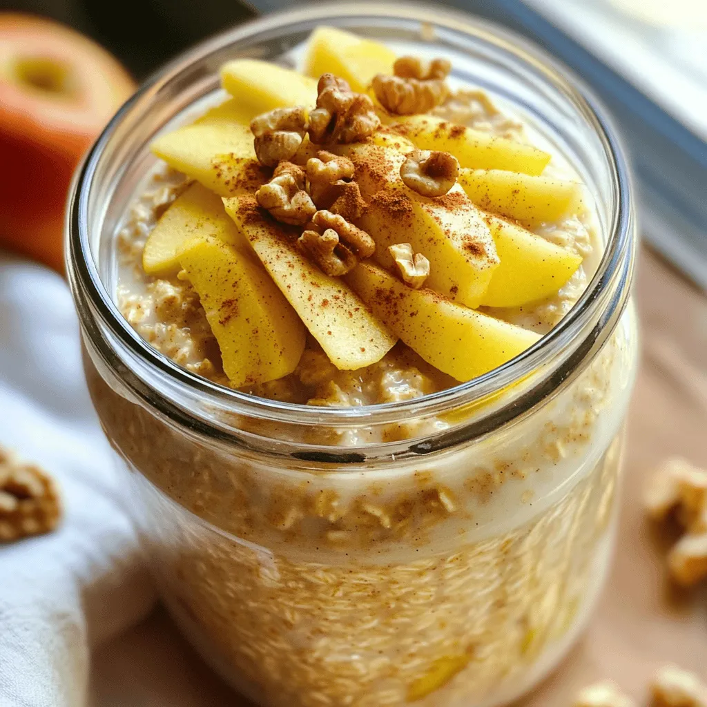 Apple Cinnamon Overnight Oats Healthy Breakfast Option