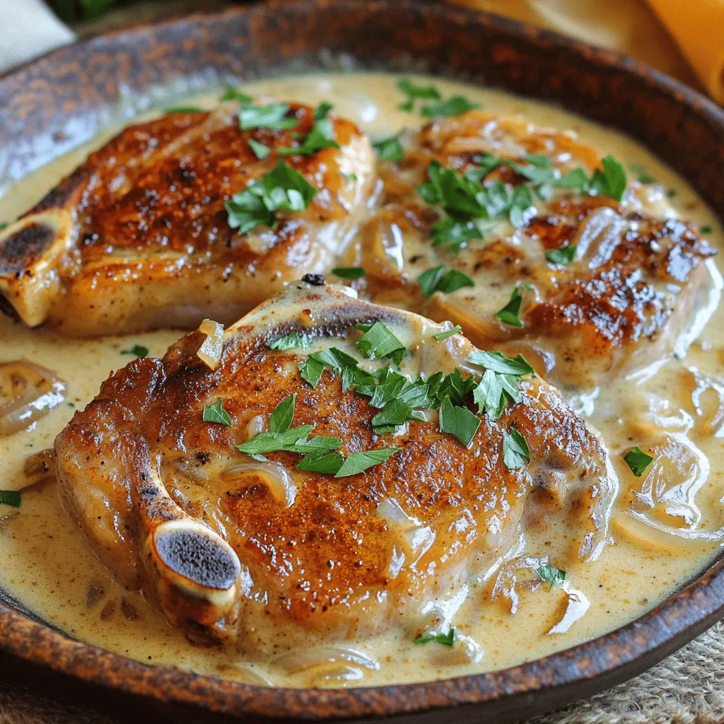 To make smothered pork chops, you need key ingredients. Here’s what you will need: