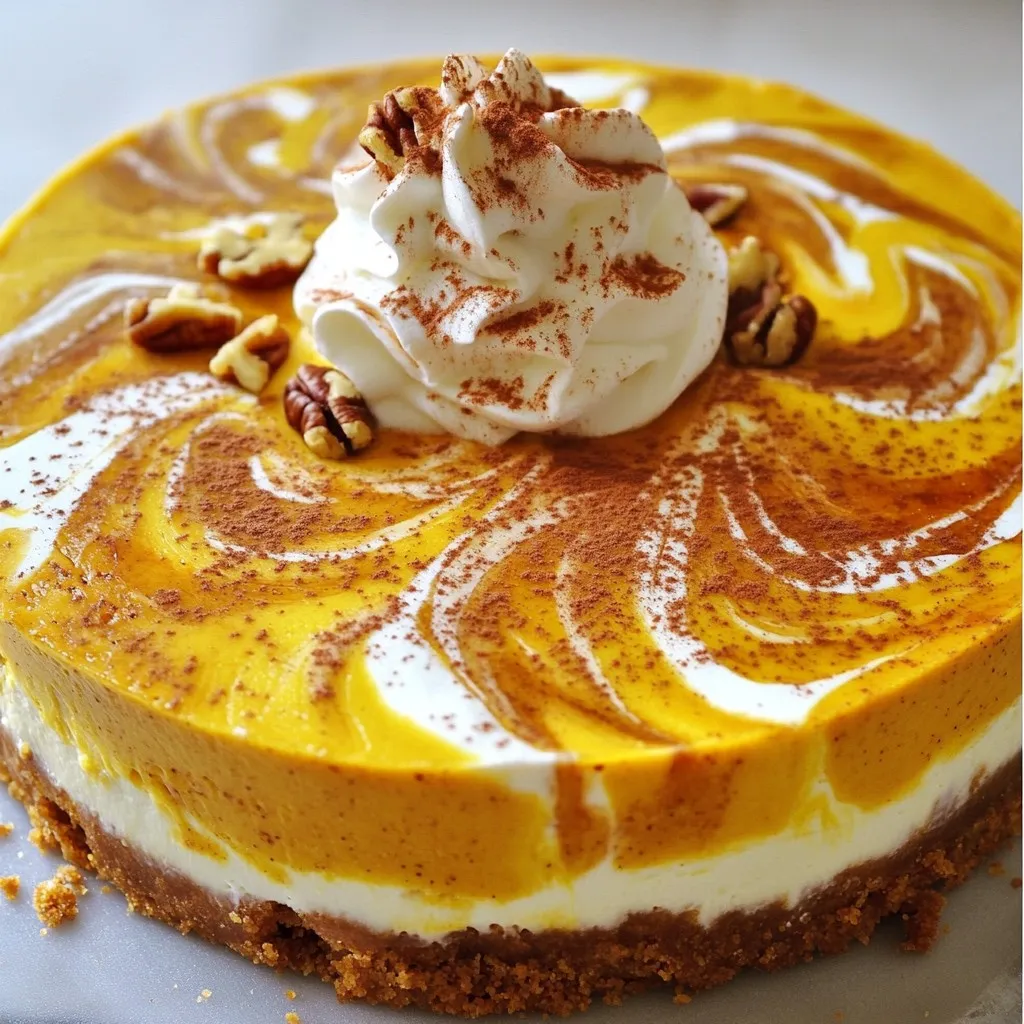 Pumpkin Swirl Cheesecake Delightful and Rich Dessert