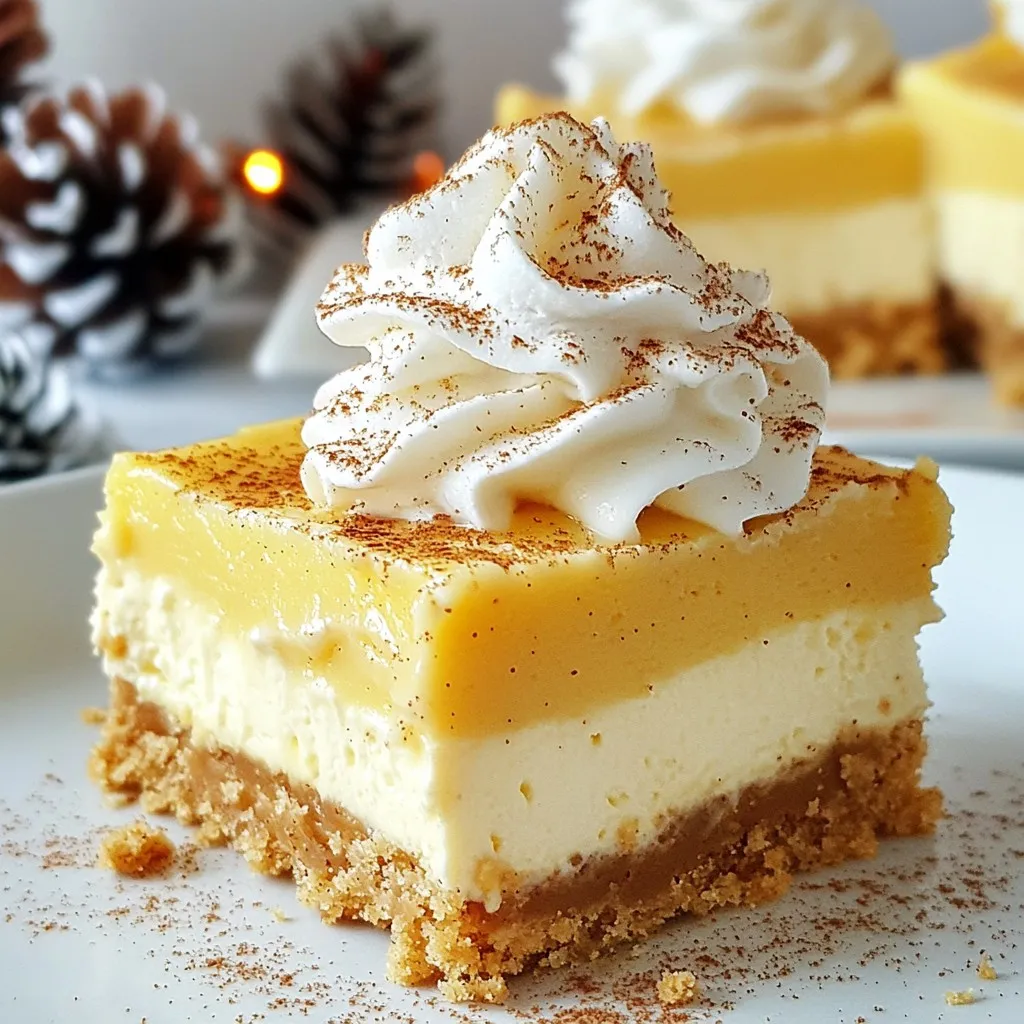 Eggnog Cheesecake Bars Rich and Creamy Holiday Treat