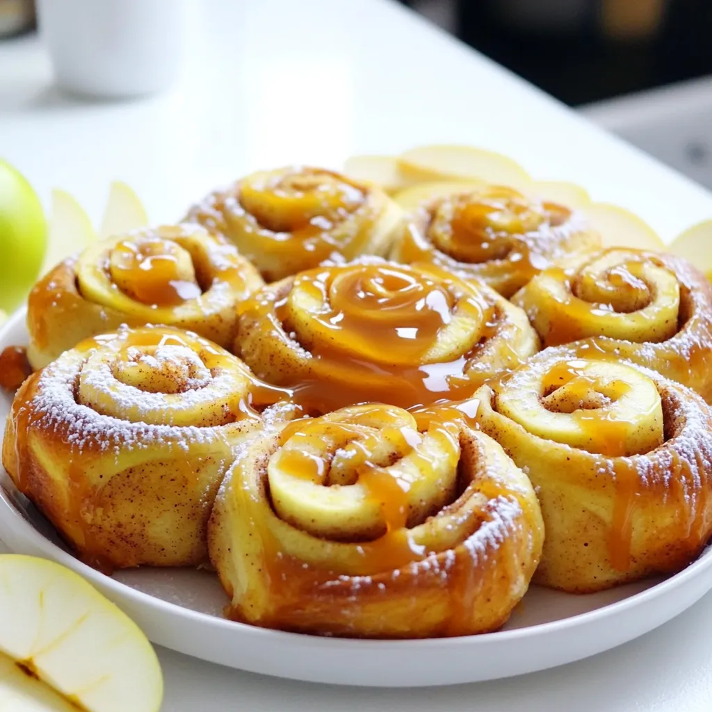 Apple Cinnamon Rolls with Caramel Irresistible Treat