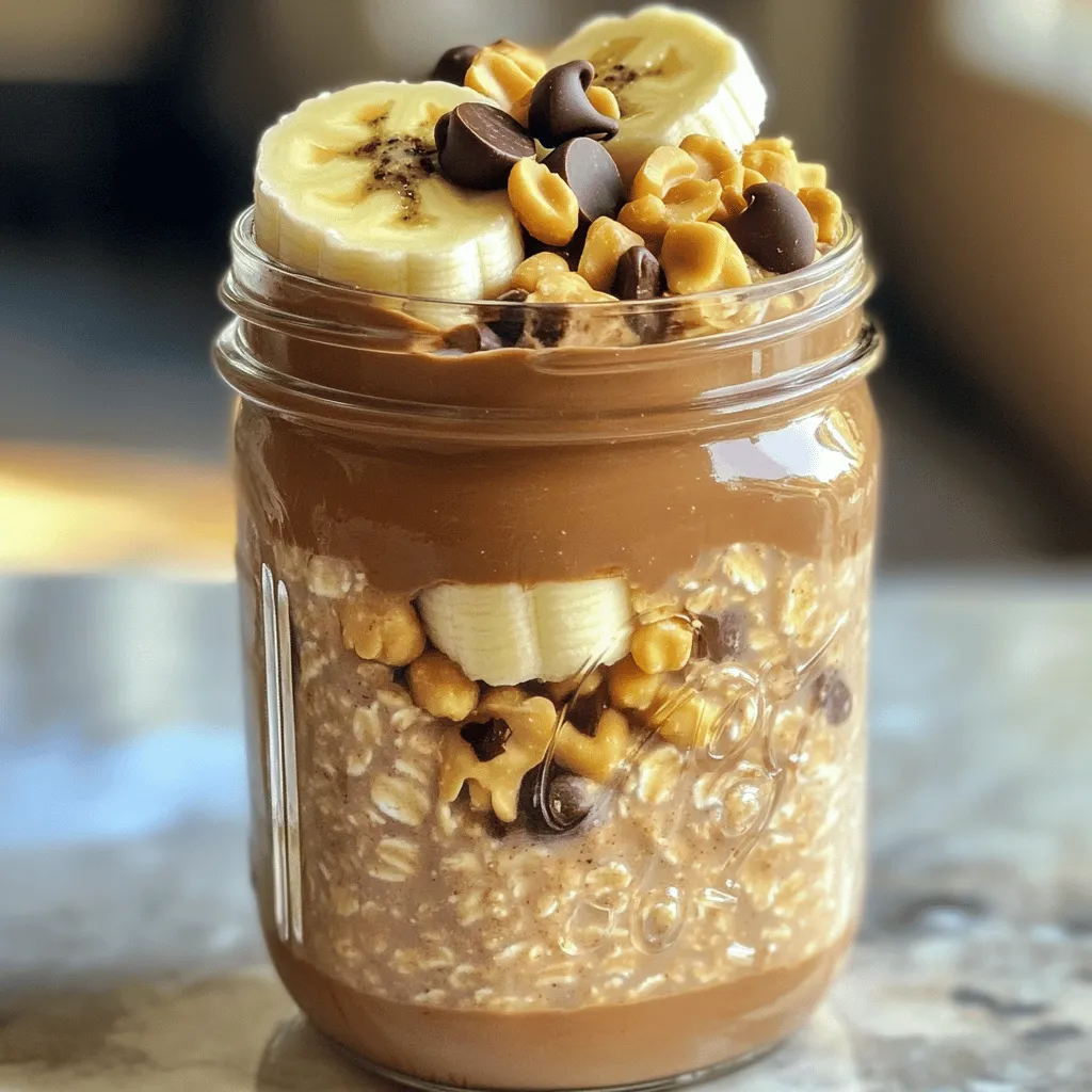 Peanut Butter Cup Overnight Oats Easy and Tasty Recipe