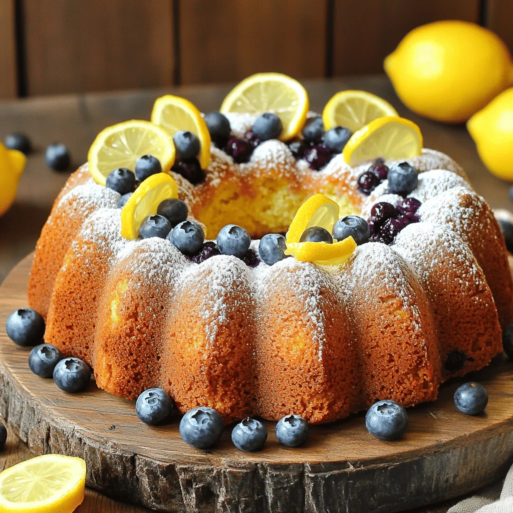 Lemon Blueberry Pound Cake Bakery Delightful Recipe