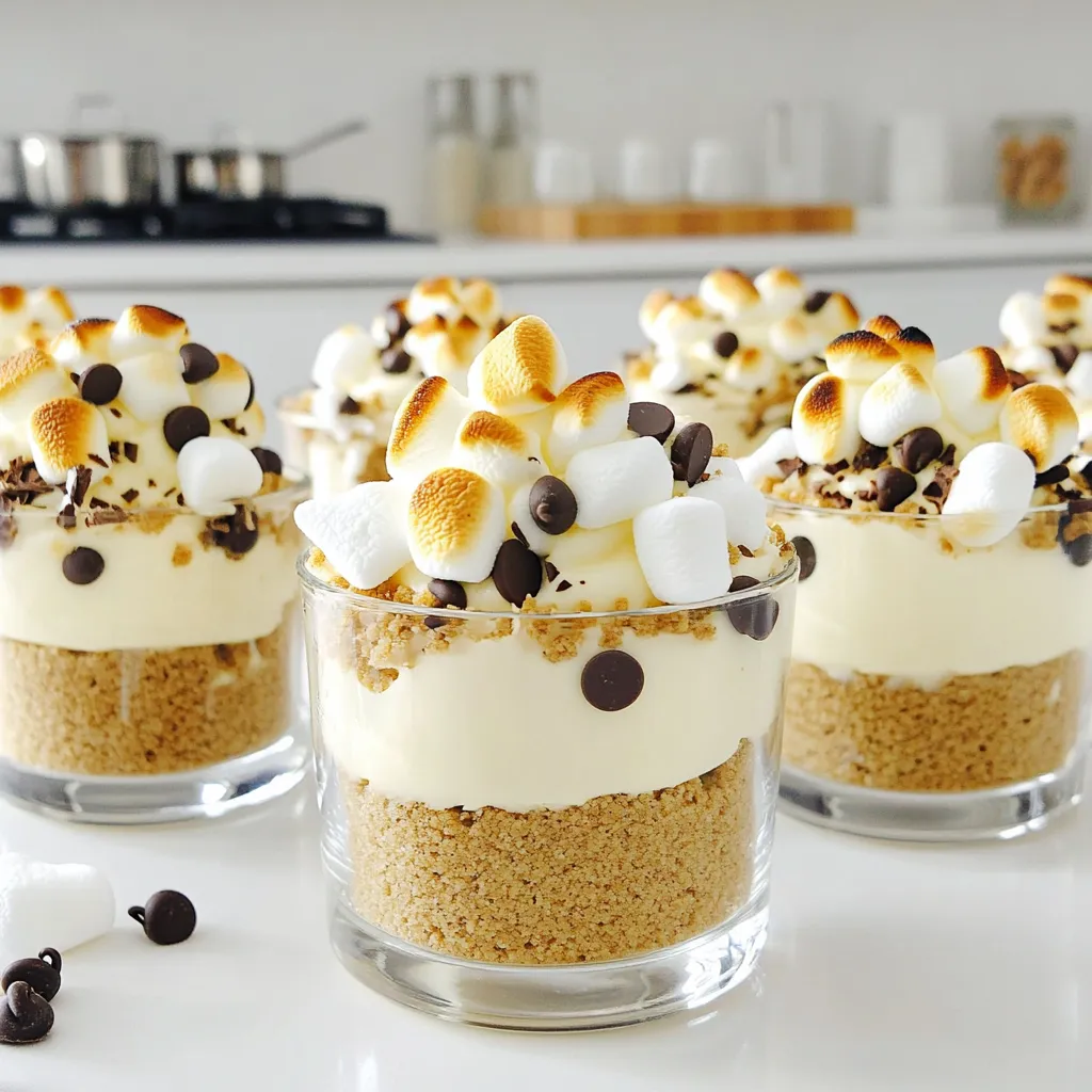 No-Bake S’mores Cheesecake Cups Easy and Delicious Treat