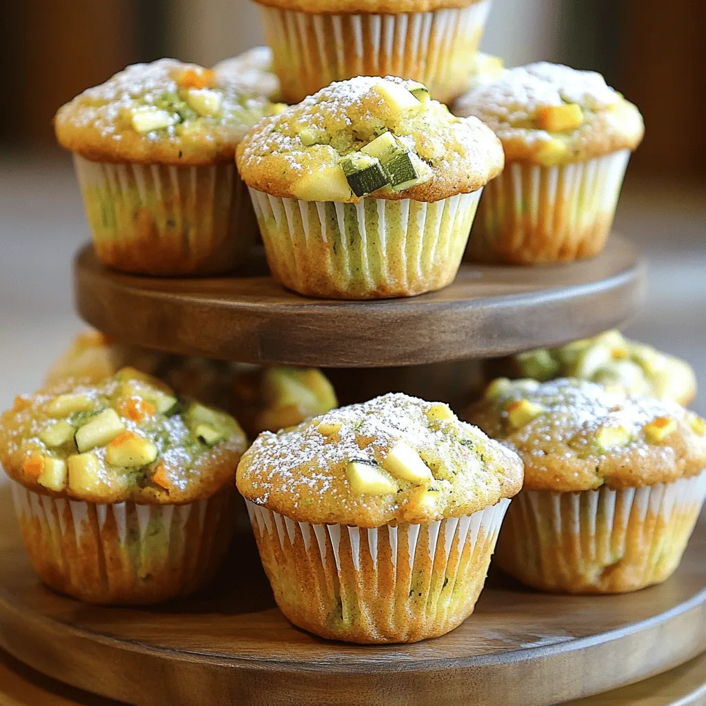Zucchini Carrot Apple Muffins Moist and Tasty Recipe