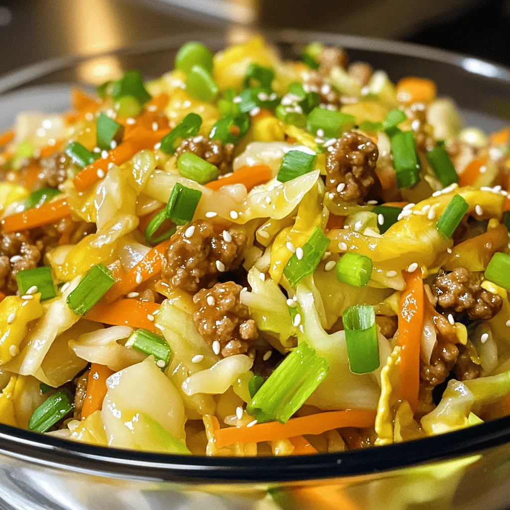 Egg Roll in a Bowl Flavorful and Quick Recipe