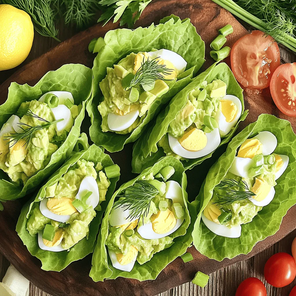 Avocado Egg Salad Lettuce Wraps Healthy and Simple Recipe